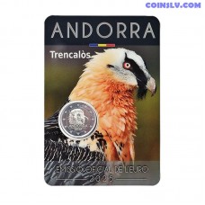 2 евро Андорра 2025 Бородатый сип Coincard