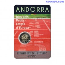 2 eiro Andora 2025 Eiropas mazo valstu spēles Coincard