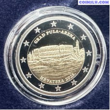 2 Euro Croatia 2025 Grad Pula – Arena Proof Coin
