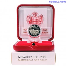 Монако 2 Евро 2025 Proof  Маркизат де Бо