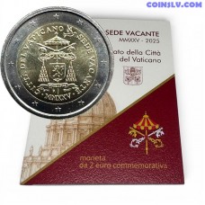 2 euro vatican 2025 sede vacante bu commemorative coin