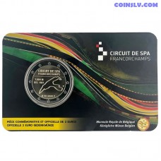 Beļģija 2 Eiro 2025 Spa-Francorchamps monēta FR blisterī