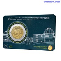 2 Euro Belgium 2026 - National Geographic Institute and 200th Anniversary of the Royal Observatory (NL Coincard)
