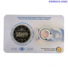 2 euro belgium 2026 sncb 100 years nl coincard
