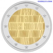 2 euro croatia 2026 radio television unc