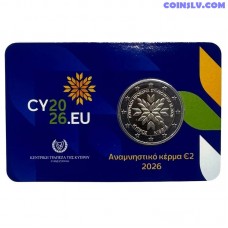 2 euro cyprus 2026 cyprus presidency of the council of the eu bu coincard