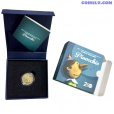 italija 2 eiro 2026 karlo kollodi reverse proof pieminjas moneta