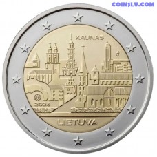 2 euro Lithuania 2026 Kaunas UNC coin