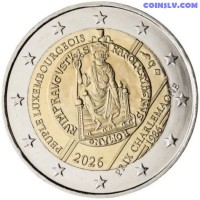 2 Euro Luxembourg 2026 - 40th Anniversary of the Award of the International Charlemagne Prize (UNC)