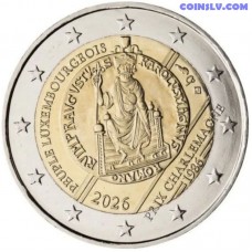 2 Euro Luxembourg 2026 - 40th Anniversary of the Award of the International Charlemagne Prize (UNC)