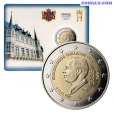 2 Euro Luxembourg 2026 - Accession to the Throne and 45th Birthday of Grand Duke Guillaume (BU Coincard) 2 Euro Luxembourg 2026 - Accession to the Throne and 45th Birthday of Grand Duke Guillaume (BU Coincard)