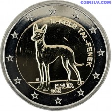 2 евро мальта 2026 фараонова собака il kelb tal fenek unc 105000