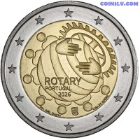 2 Euro Portugal 2026 - Centenary of Rotary's Presence in Portugal (UNC)