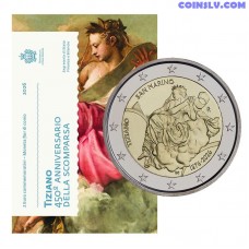 san marino 2 euro 2026 titian coincard commemorative coin 52000