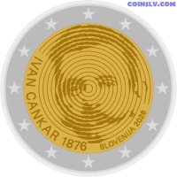 2 Euro Slovenia 2026 - 150th Anniversary of the Birth of Ivan Cankar (UNC)