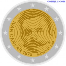 2 euro slovenia 2026 ivan cankar 150th anniversary unc