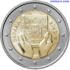 spain 2 euro 2026 article 49 inclusion commemorative coin unc