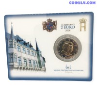 Coincard 2 euro Luxembourg 2006 "25th birthday of the heir to the throne Grand-Duke Guillaume"
