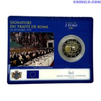  Coincard 2 Eiro Luksemburga 2007 "Romas līguma 50. gadadiena"  