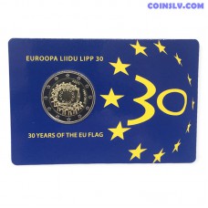 Coincard 2 Euro Estonia 2015 "The 30th anniversary of the EU flag"