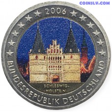2 euro Germany 2006 "Schleswig - Holstein "Holstentor"" (Coloured)