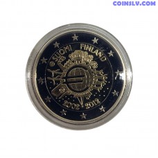 2 euro Finland 2012 "10 years of the Euro" (PROOF in capsule)