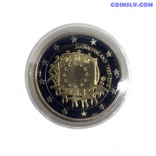 2 Euro Finland 2015 "The 30th anniversary of the EU flag" (PROOF in capsule)