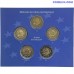5× 2 eiro Vācija 2012 10 gadi Eiro Proof A D F G J
