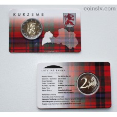 Coincard 2 euro Latvia 2017 "Kurzeme"