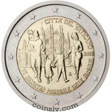 *2 Euro Vatican 2012 "The Seventh World Families’ Meeting in Milan" (*without packing, only coin!)