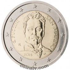 *2 Euro San Marino 2014 "Giacomo Puccini" (*without packing, only coin!)