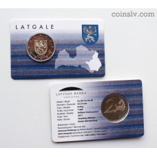 Coincard 2 euro Latvia 2017 "Latgale"