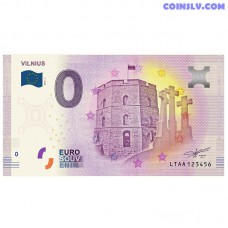 0 Euro banknote 2018 Lithuania "VILNIUS"