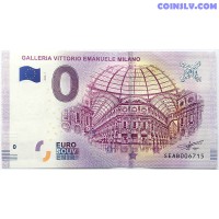 0 Euro banknote 2018 Italy - Milano (Galleria Vittorio Emanuele)