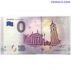 0 Euro banknote 2018 - Vilnius