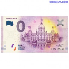 0 Euro banknote 2019 Germany "HANNOVER"