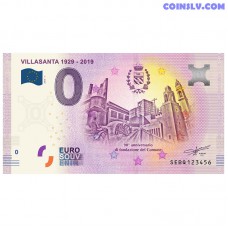 0 Euro banknote 2019 Italy "VILLASANTA"