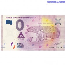 0 Euro banknote 2019 Norway "NORGE SVALBARD SPITSBERGEN"