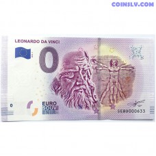 0 Euro banknote 2019 - Leonardo da Vinci