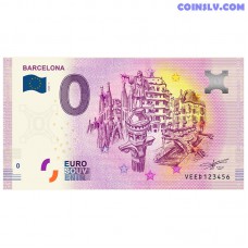 0 Euro banknote 2020 Spain "BARCELONA" (ANNIVERSARY EDITION)