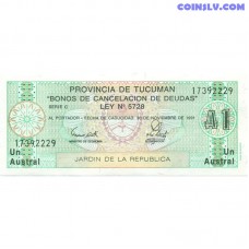 Argentīna 1 Austrāls 1991 UNC banknote PS2711b1