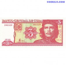 Kuba 3 Pesos 2004 banknote - Čē Gevara