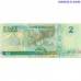 Fidži 2 Dolāri 2000 UNC zaļa-zila banknote Pick P-102 ar Ratu Sir Penaia Ganilau un Kaka putnu