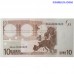 Vācija 10 eiro 2002 banknote ar Trichet parakstu un X sēriju