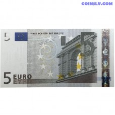 Vācija 5 eiro 2002 banknote ar Trichet parakstu un U sēriju