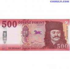 Hungary 500 Forint 2018 UNC Banknote