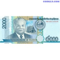 Laosa 2000 Kip 2011 UNC (P-41)