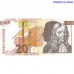 Slovēnija 20 tolāru banknote 1992 UNC priekšpuse un aizmugure Pick P12