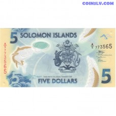 Salomona Salas 5 dolāri 2019 P-W38(2) priekšpuse un aizmugure