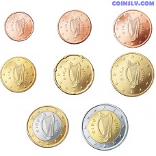 Ireland 2002 Euro Set 1 Cent - 2 Euro (UNC loose)